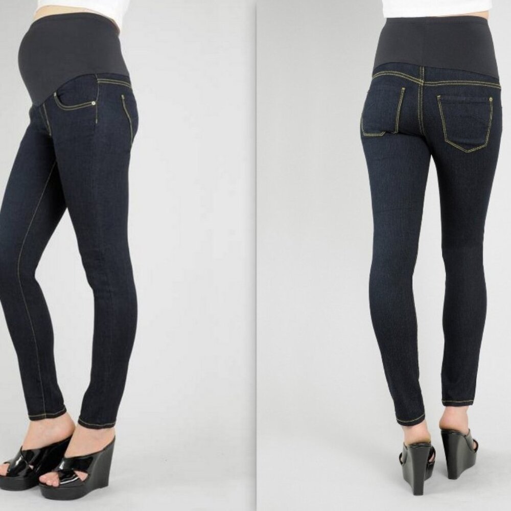 James Jeans Women Maternity Over Belly Skinny Jeans China Doll NWT